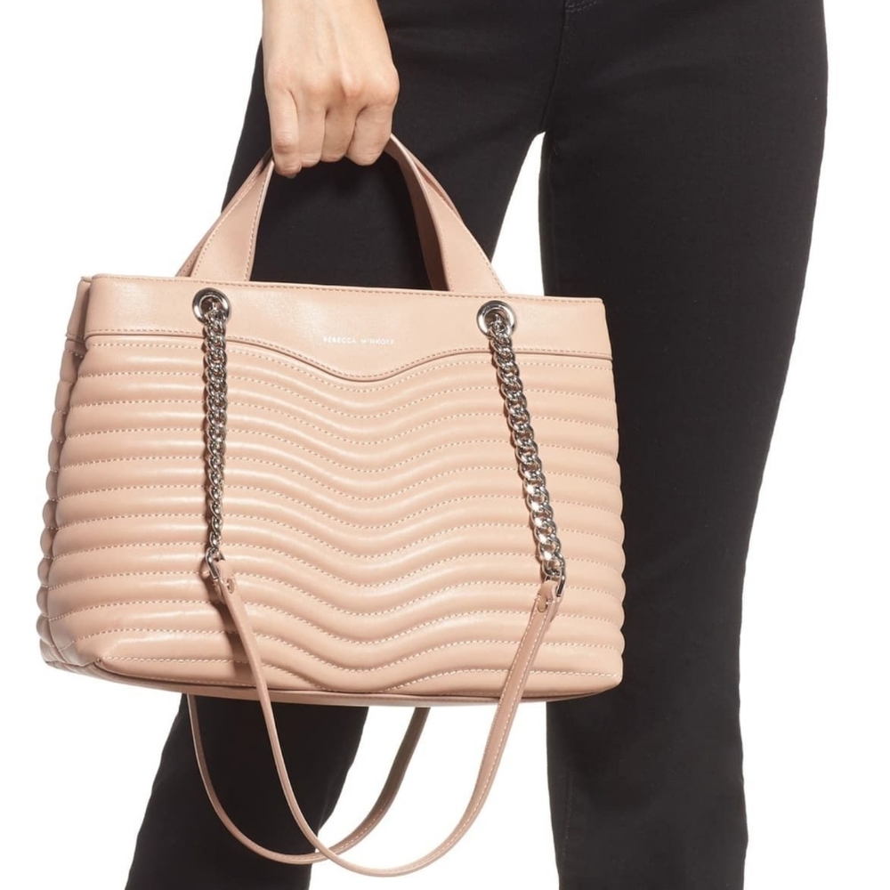 NWT - Rebecca Minkoff M.A.B Quilted Satchel - Doe - Picture 3 of 10